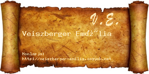 Veiszberger Emília névjegykártya