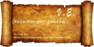 Veiszberger Emília névjegykártya