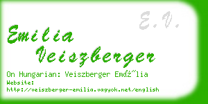 emilia veiszberger business card